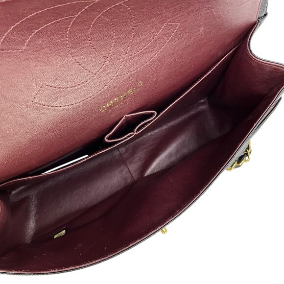 Chanel Quilted Caviar Jumbo Classic Double Flap Bag LIKE-NEW - Picture 9 of 11